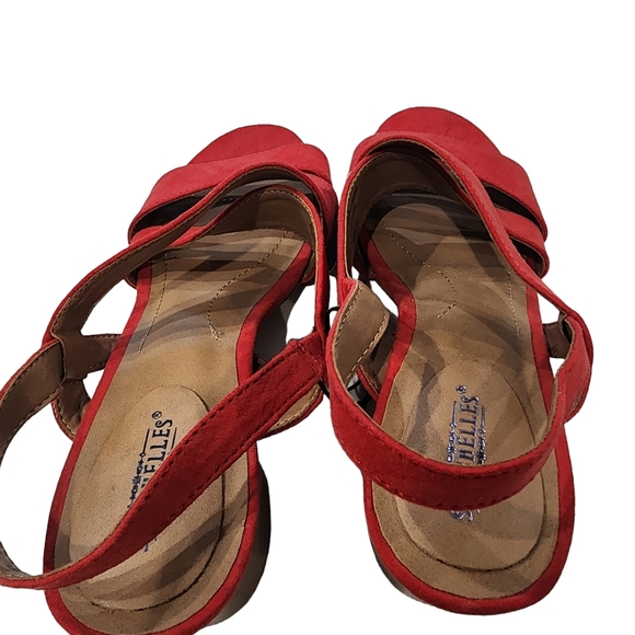 NEW Seychelles Chunky Blocky Heel Strappy Peep Toe Sandal Heels - Picture 6 of 9